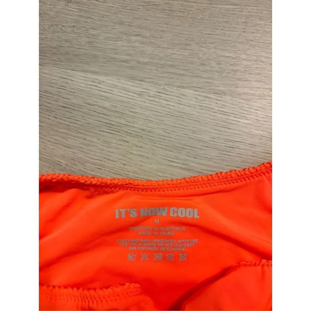 Free People It’s Now Cool Raspberry Crimped Swim Bottoms Sz Medium NWT